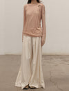 BASERANGE 25 Autumn/Winter AVI wide-leg casual pants BAS-PAAV-WS-AU25-UNDYED